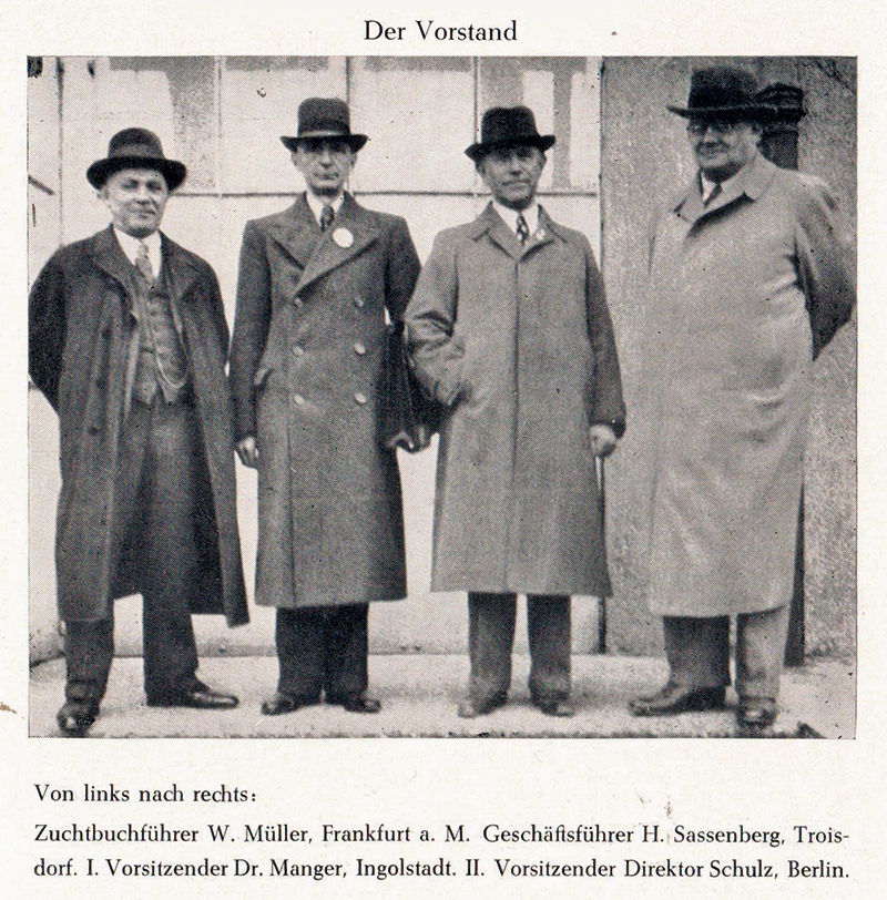 Vorstand des Verein für Deutsche Spitze 1933 - 1946